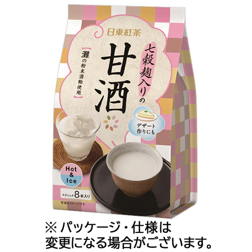 日東紅茶　七穀麹入りの甘酒　スティック　1セット(24本:8本×3パック)画像