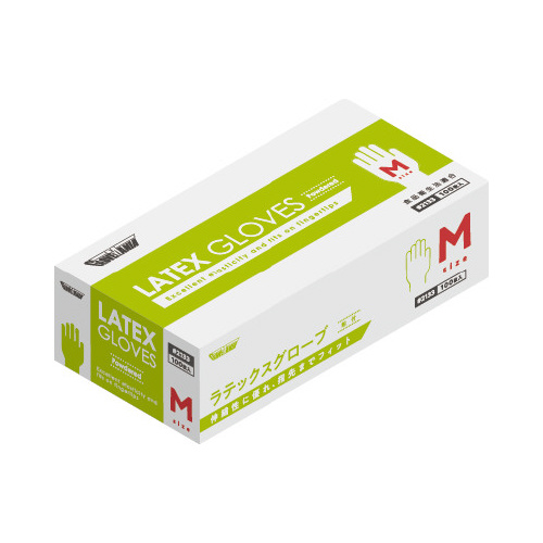 ラテックスグローブ　粉付　１００枚　Ｍ×２０箱画像