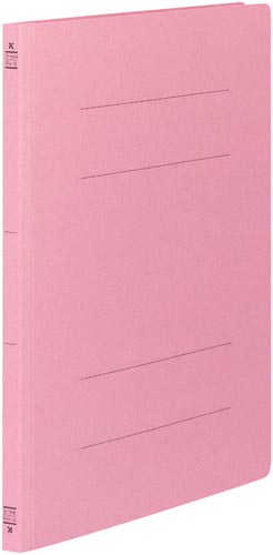 フラットファイルＶ樹脂とじ具　Ｂ４縦　桃　１０冊画像