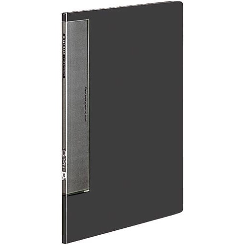 クリヤーブックＷＣ　固定式Ａ４縦１０Ｐ濃灰１０冊画像