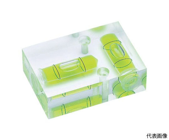 平クロス型アイベル水平器（取付穴付）画像