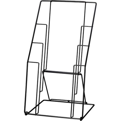 カタログスタンド３段　ブラック画像