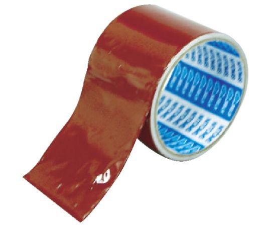 識別用カラーアルミテープ　50mmx2m　暗赤画像