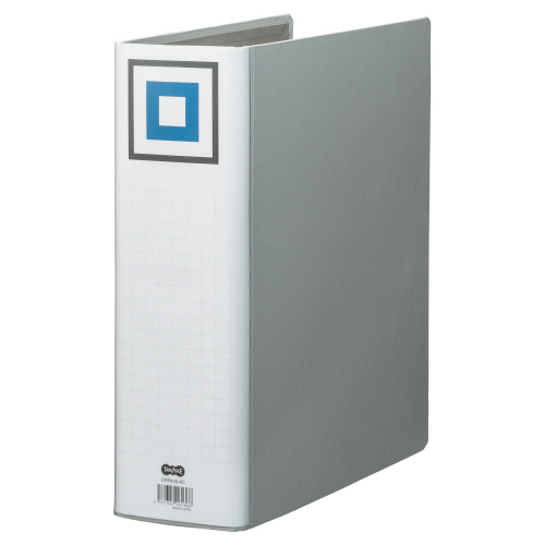 両開きﾊﾟｲﾌﾟ式ﾌｧｲﾙV A4ﾀﾃ 800枚収容 80mmとじ 背幅95mm ｼﾙﾊﾞｰ 1ｾｯﾄ(30冊)画像