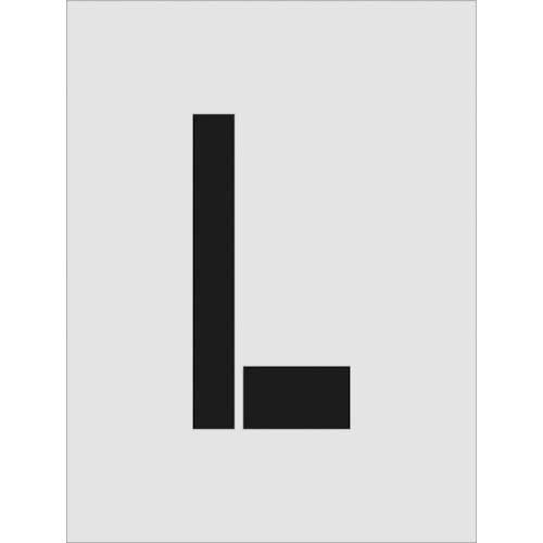 ステンシル　L　文字サイズ250×125mm　1枚画像