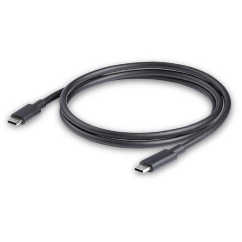 USB　Type-C接続マルチアダプタ　ブラック　1個 接続端子が見える俯瞰の状態