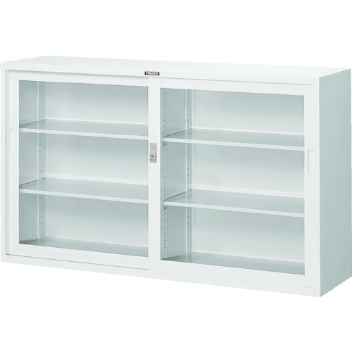 ｽﾀﾝﾀﾞｰﾄﾞ書庫(D400) ｶﾞﾗｽ引違 1500×H880 ﾎﾜｲﾄ 1台画像