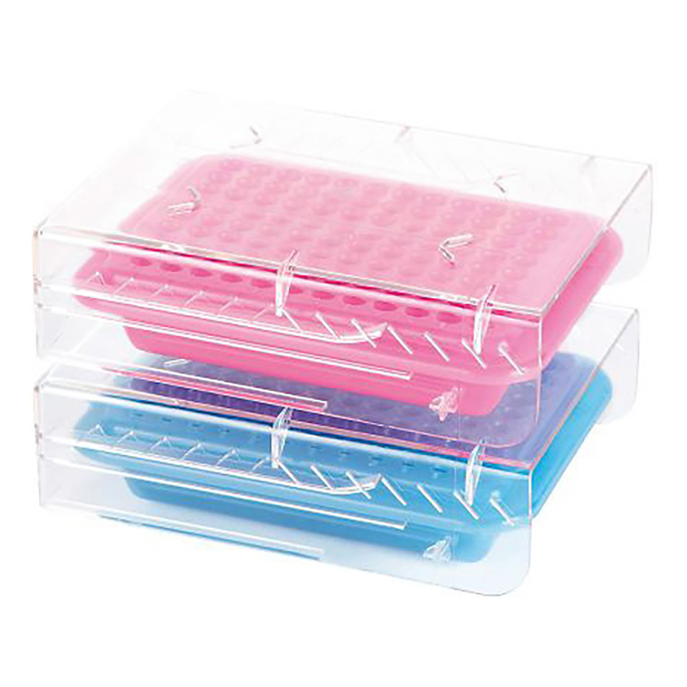 PCRクーラー（96ウェル）　ピンク/ライトブルー　2個入画像