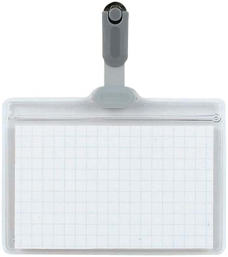 タッグ名札クリップ型　横　５６×９１画像