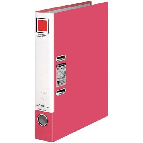 レバッチファイル　Ａ４縦　背幅５６ｍｍ　赤　５冊画像