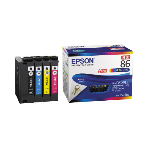 純正インク　ＩＣ４ＣＬ８６　４色パック画像