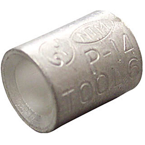 ﾆﾁﾌ 裸圧着ｽﾘｰﾌﾞ P形 1ﾊﾟｯｸ(100個)画像