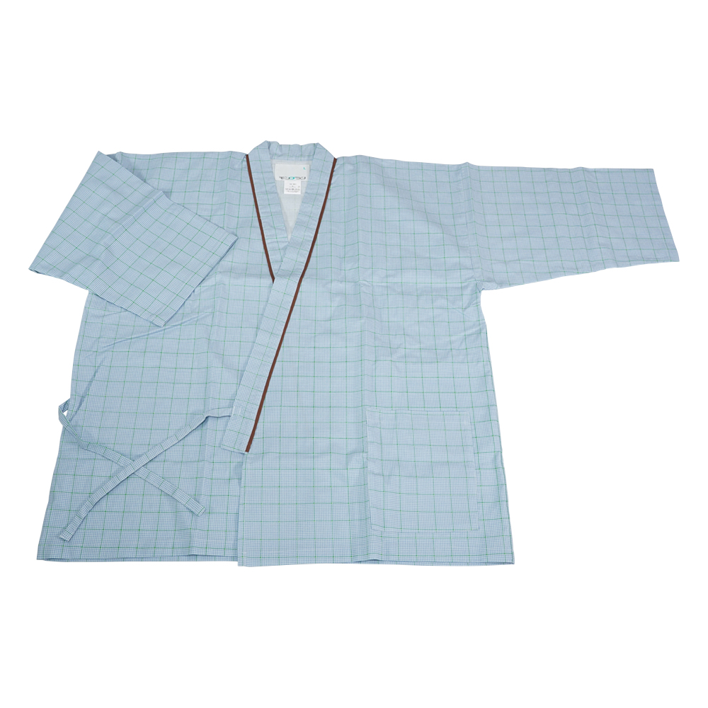 患者衣（上衣・男女兼用） 59-461 ブルーL