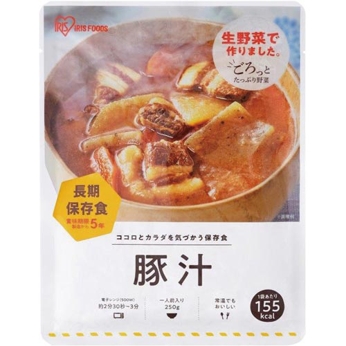 ５年保存　防災用豚汁　１人前
