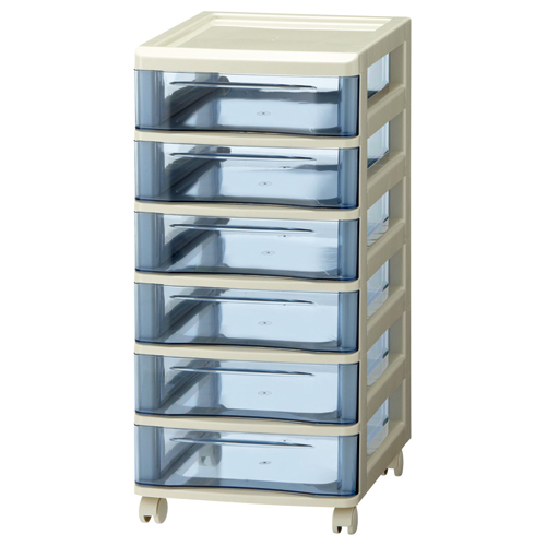 ｽﾀｯｸﾁｪｽﾄ B4 浅型6段 ﾀﾞｰｸﾌﾞﾙｰ 1台