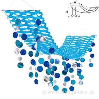 ブルードットプリーツハンガー画像