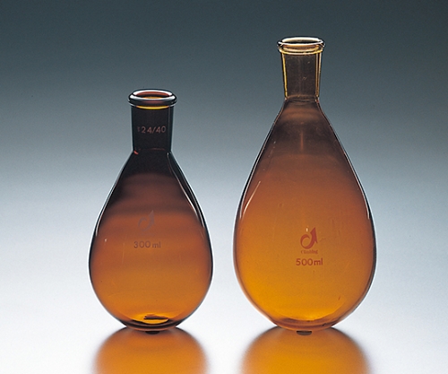 TS茄子型フラスコ・茶 50mL・15/25画像