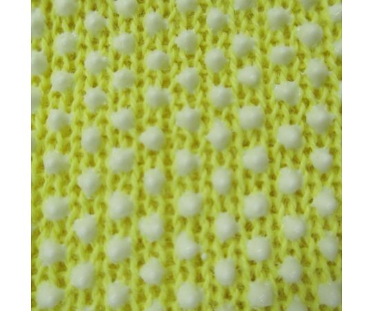 耐切創手袋 ケブラーK-10G うす手スベリ止付 S 手袋が正面から見える状態で、薄手のデザインと滑り止め部分が目立つ