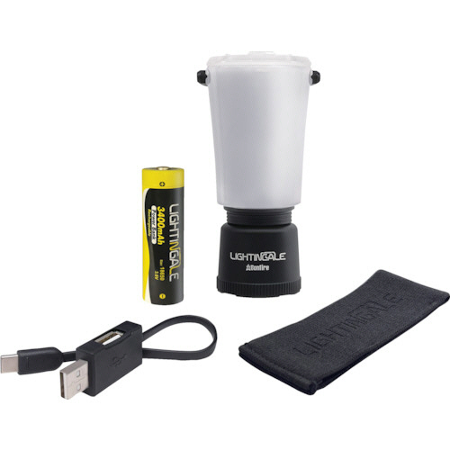 LEDﾐﾆﾗﾝﾀﾝ Bonfire+3400mAh充電池 1個画像