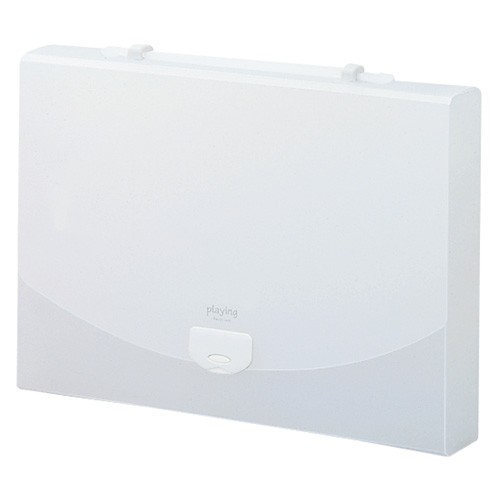 ﾌﾟﾚｲﾝｸﾞ 2ｳｪｲｹｰｽ(がっちりﾜｲﾄﾞ) A4 ﾎﾜｲﾄ 1ｾｯﾄ(6個)画像