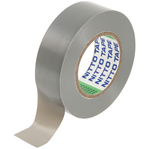 ﾋﾞﾆﾙﾃｰﾌﾟ No.21 19mm×10m 灰 1巻画像