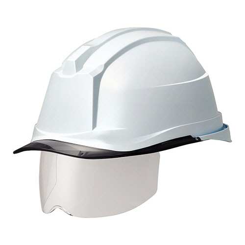 PC製ﾍﾙﾒｯﾄ(αﾗｲﾅｰ･ｸﾘｱﾊﾞｲｻﾞｰ･ｼｰﾙﾄﾞ面) SC-19 PCLS RA3 α ﾎﾜｲﾄ/ｽﾓｰｸ 1個画像