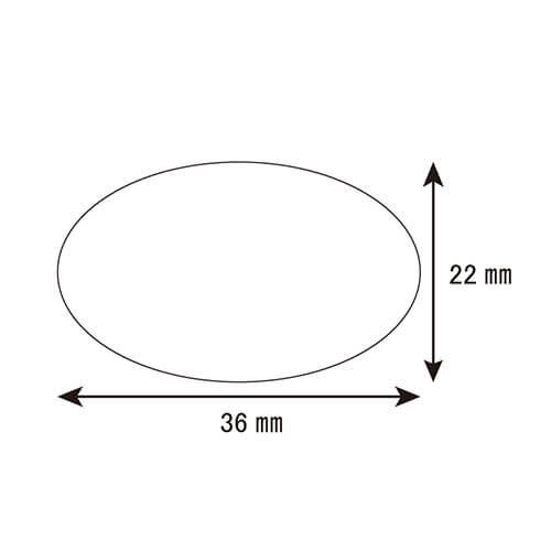 ザラザラとしたテクスチャがおしゃれ！シンプルな金の楕円形シール