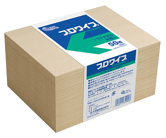 エリエール プロワイプ ソフトタオル 未晒帯どめ50 1箱（50枚×24袋入）画像