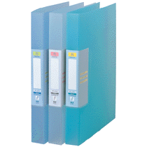 ﾘﾝｸﾞﾌｧｲﾙ(ﾊﾞｲﾝﾀﾞｰ) A4ﾀﾃ 2穴 200枚収容 背幅30mm ｸﾘｱ 1ｾｯﾄ(10冊)画像