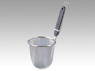 うどん用品 18-8 ローズ柄 うどんてぼ画像