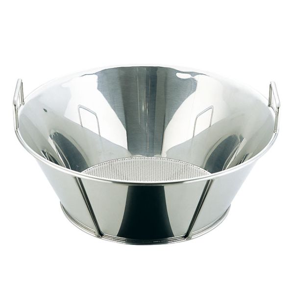 揚げ物用品 UK 揚げザル・底パンチング55cm 【2.2φ】 YUKIWA画像