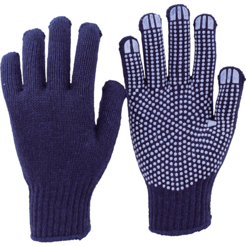 ｶﾗｰﾅｲﾛﾝすべり止め付軍手 紺 1双画像