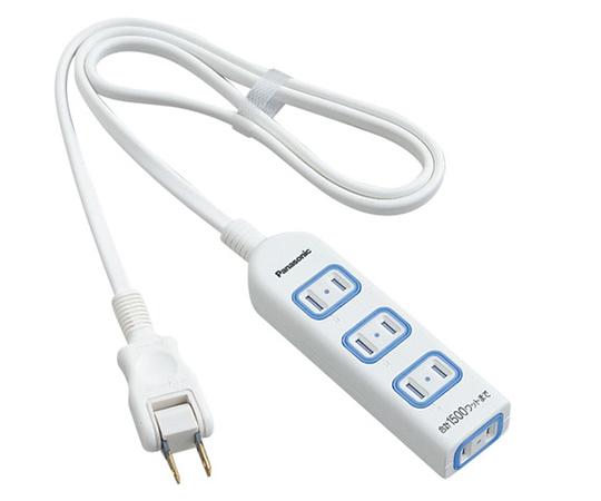 ザ・タップX（安全設計扉 パッキン付コンセント）4個口 1m ホワイト画像