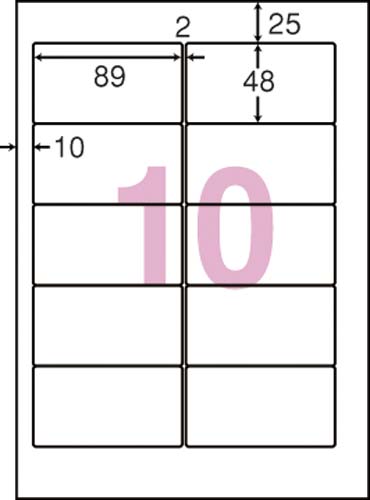 ｎａｎａラベルシンプルパック１０面キヤノン５００枚画像