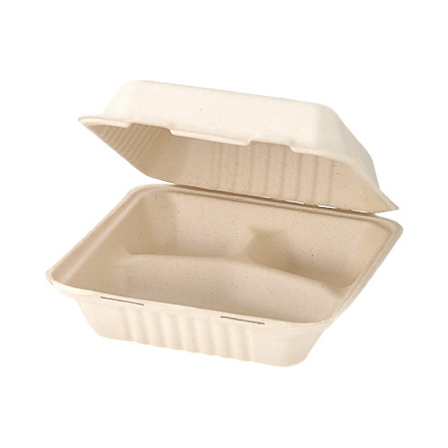 紙製モールドフードパック仕切付Ｌ　２５枚入×８