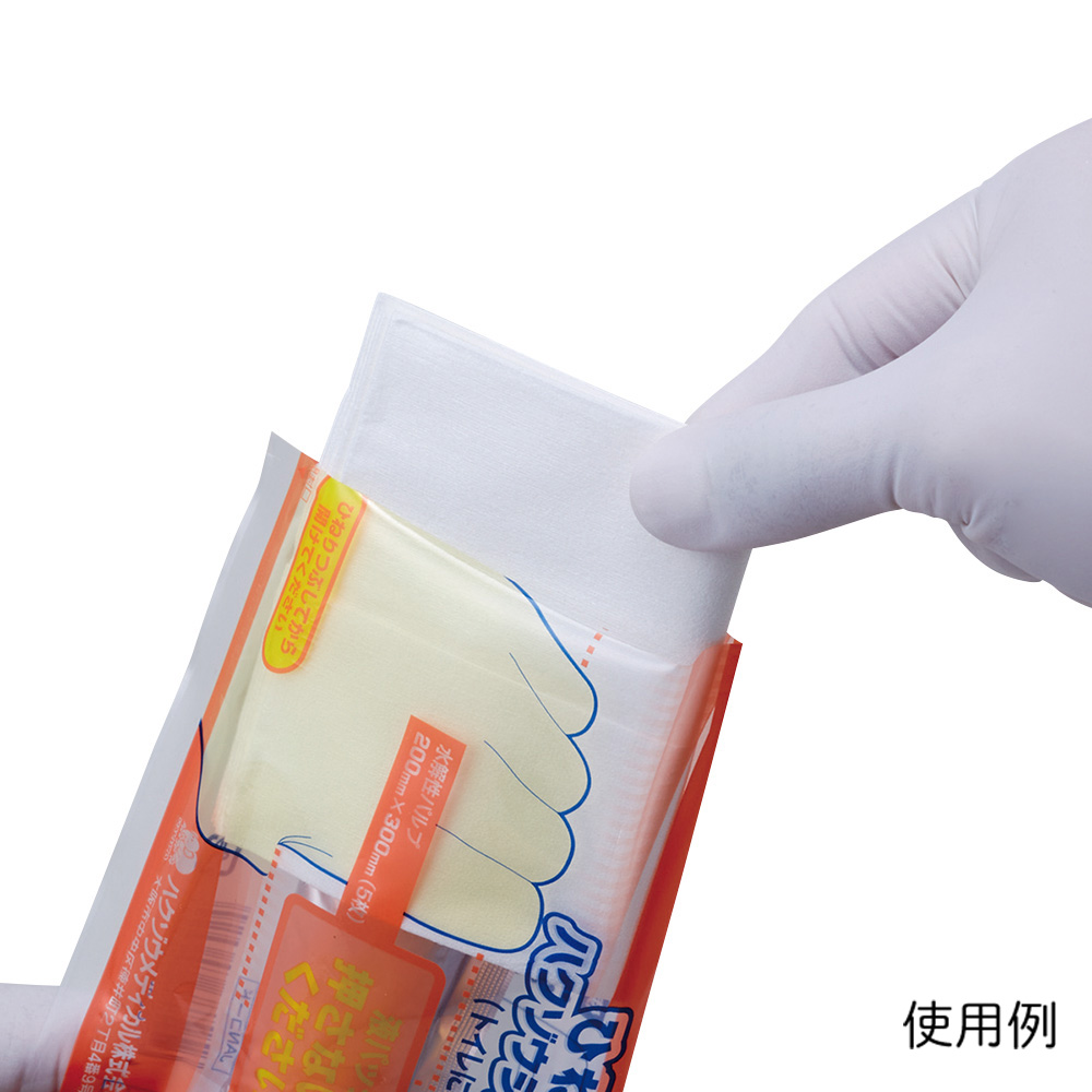 ひねって含浸ハクゾウ ジアパック5000 1箱（5枚×10袋入） パッケージが正面に向いており、透明な袋に入った状態で複数並んでいる様子