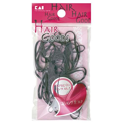 ｺﾞﾑﾘﾝｸﾞ 黒 1ﾊﾟｯｸ(36個)画像