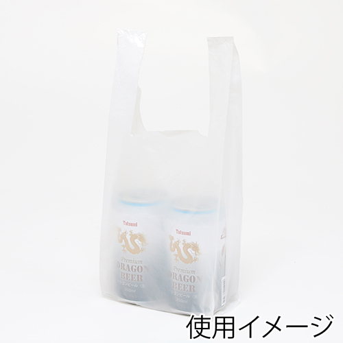 商品のお持ち帰りに！乳白色のレジ袋