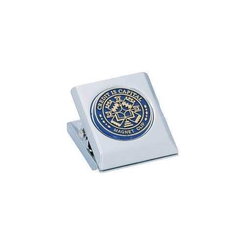 マグネットクリップ中　口幅３６ｍｍ　青画像