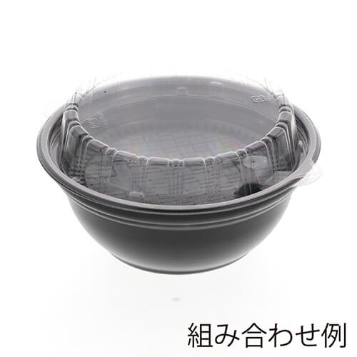 エフピコ 麺容器 DLV麺用 20 中皿-1用 内嵌合透明高蓋 穴有 50枚画像
