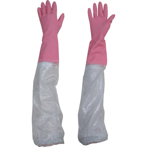 ﾋﾞﾆｽﾀｰ ﾋﾞﾆｽﾀｰ腕ｶﾊﾞｰ付ﾌﾙｰﾙあつ手 M ﾋﾟﾝｸ 1双画像