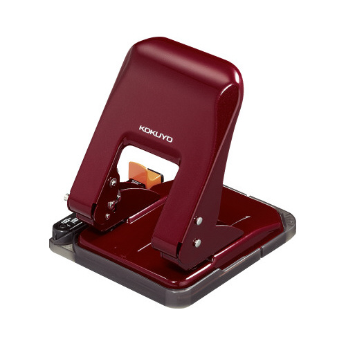 ２穴パンチ　ラクアケ　３７枚穿孔　レッド画像