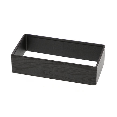 アクタ 弁当容器 ワン折重(フチ) 73×38(50) 黒焼杉 50枚画像