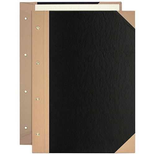 とじ込表紙 A4ﾀﾃ 4穴 1ｾｯﾄ(10組20枚:1組2枚×10ﾊﾟｯｸ)