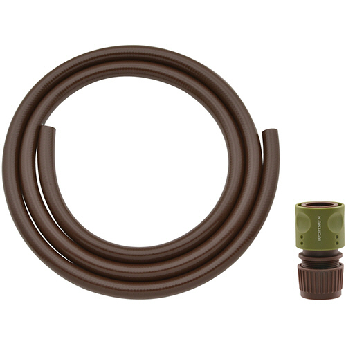 GAONA ﾎｰｾﾝﾄﾞ付き散水ﾎｰｽ 6m ﾌﾞﾗｳﾝ 1本画像