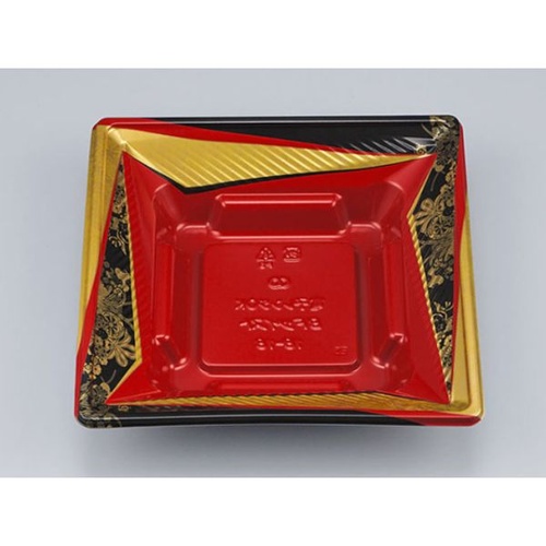 シーピー化成 どんぶり容器 BFツイスト18-18 辻風赤 本体 発泡画像