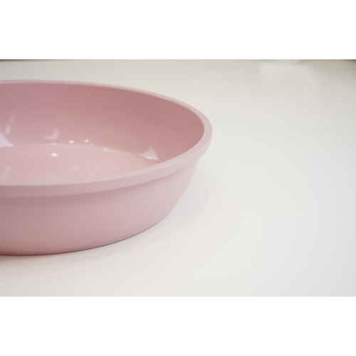 炒め鍋　ハルミック　セラミック加工　IH対応軽量いため鍋　28cm　ペールピンク 鍋の表面に艶やかなセラミック加工が施されたペールピンクの軽量デザイン