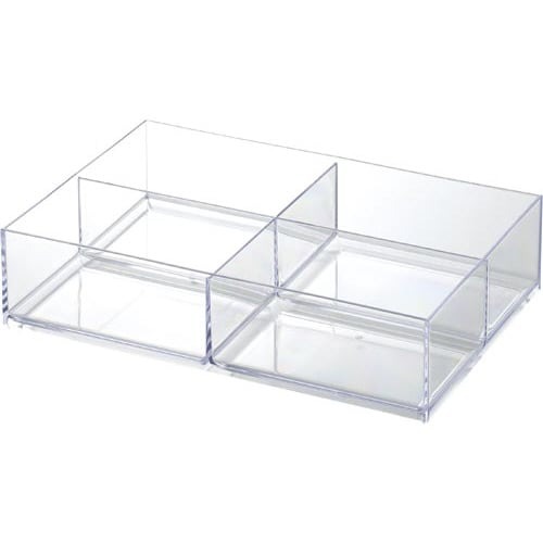 ストレージトレー深Ｌ４分割クリア画像