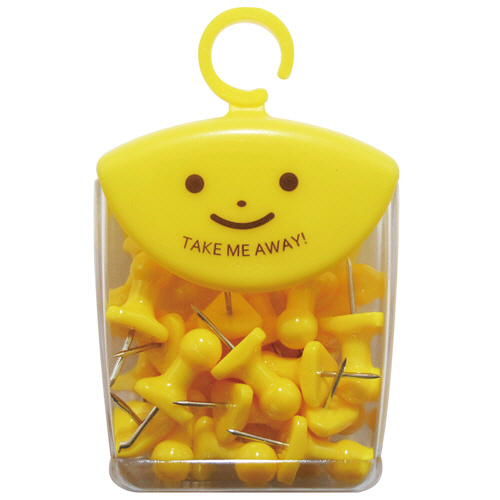 ﾂﾚﾃｯﾃ ｲﾝﾃﾘｱﾋﾟﾝ ﾊﾟｽﾃﾙｲｴﾛｰ 1ｾｯﾄ(100本:20本×5ｹｰｽ)画像