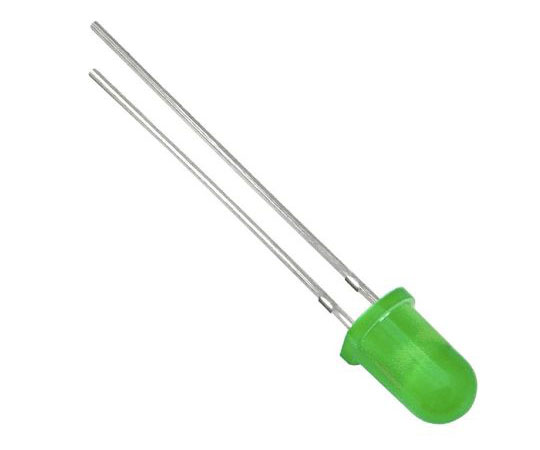 可視光LED 緑 568 nm 5 mm （T-1 3/4） Solid State Lamp シリーズ 1袋（5個入）画像